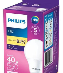Lâmpada Led Bulbo Philips 7w 560lm 3000k Luz Amarelo Cor Da