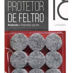 Protetor Feltro Redondo - 18 - Kit - 18