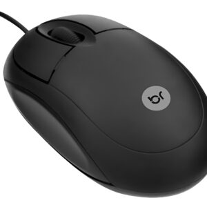 Mouse Standard Optico Scroll Bright C/ Fio Usb - Preto Preto