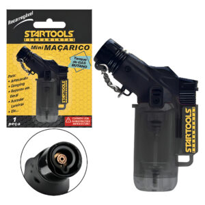 Mini Macarico Portatil Recarregavel Controle Chama Startools