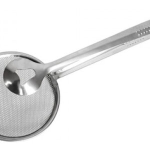 Escumadeira Pegadora Aço Inox P/ Fritura Clink Prateado