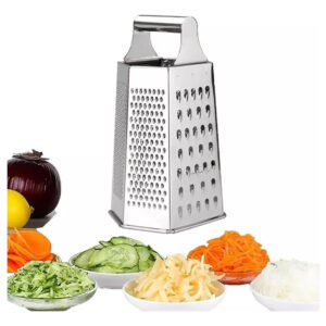 Ralador 6 Faces De Inox 20cm - Com Alça P/ Queijos Legumes