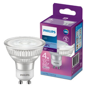 Lâmpada Led 4w Philips Dicróica Gu10 Branca Fria Bivolt Bran