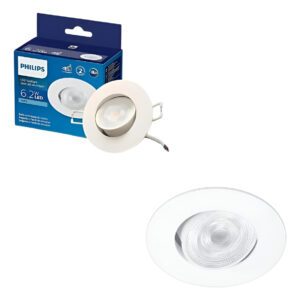Spot Led Redondo Sl052 6,2w 2700k 550lm Bivolt Philips Branc