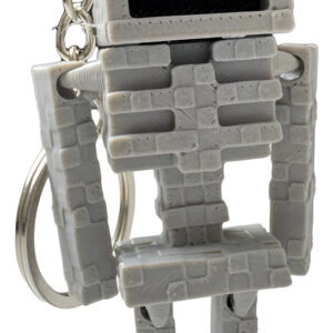 Chaveiro Minecraft Esqueleto Impressão 3d Esqueleto