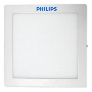 Painel Plafon Led Sobrepor Philips 24w 3000k Quadrado Bivolt Branco-quente