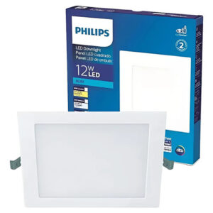 Painel Plafon De Embutir Quadrado Led 12w 3000k Philips