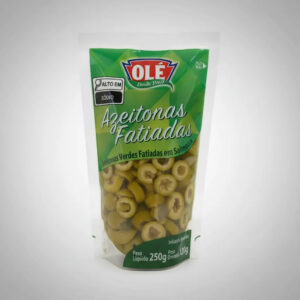 Azeitonas Verdes Olé Fatiadas Sachê - 120g Drenado
