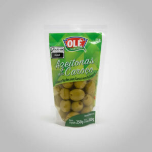 Azeitonas Verdes Olé Sem Caroço Sachê - 120g Drenado