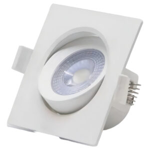 Spot Led Embutir Direcionado Quadrado 6,5w Frio Alumbra Biv.