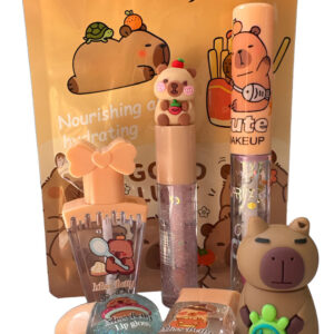 Kit Gloss Labial Infantil + Máscara De Hidratação Desenhos K