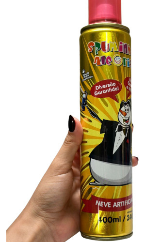Espuminha Da Alegria Neve Artificial 400ml Festa Carnaval