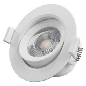 Spot Led Embutir Direcionado Redondo 6,5w Luz Quente Bivolt