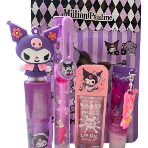 Kit Gloss Labial Infantil + Máscara De Hidratação Desenhos K