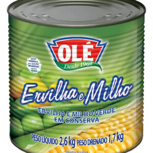 Ervilha E Milho Verde Em Conserva Lata 2,6kg Olé
