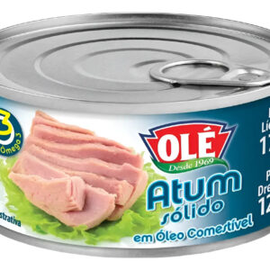 Atum Sólido Em Óleo Olé 170g Liquido 120g Drenado