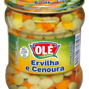 Ervilha E Cenoura Em Conserva Olé Pote De Vidro -170g
