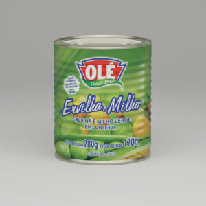 Ervilha E Milho Olé Em Lata-280g Liquido E 170g Drenado
